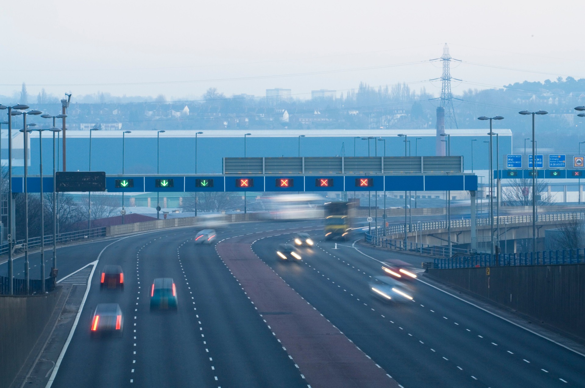 Urban Motorway in Birmingham UK